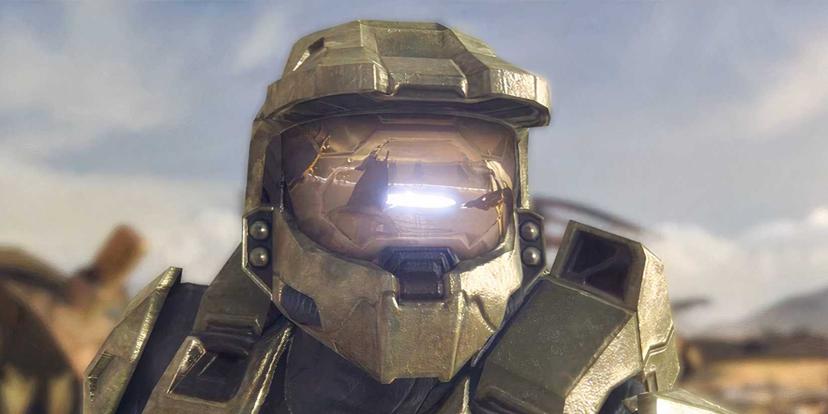 Halo 3 Master chief looking at covenant project