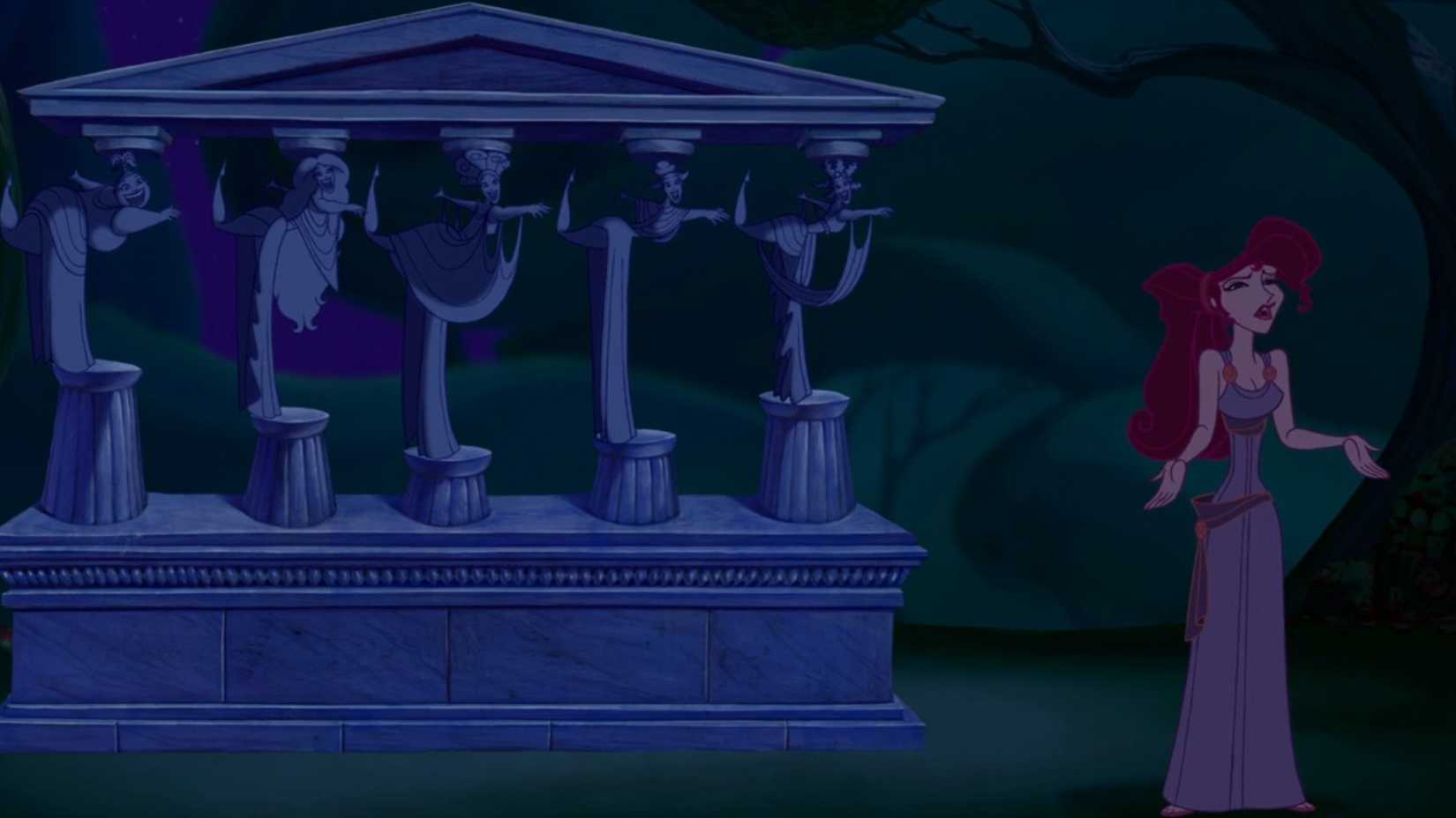 Megara de Hércules cantando I Won't Say (I'm In Love)