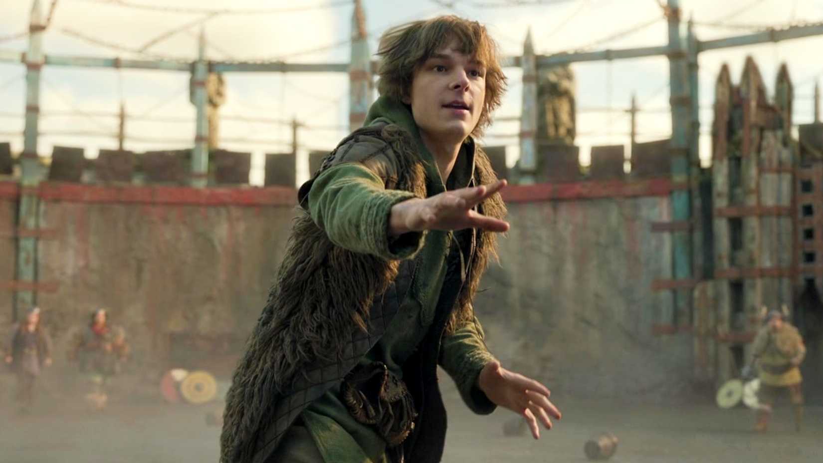 Hiccup is trying to control a dragon in How to Train Your Dragon