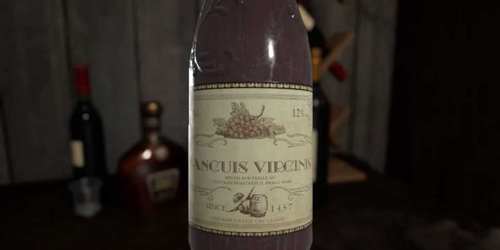 Resident Evil Requiem Wine Bottle