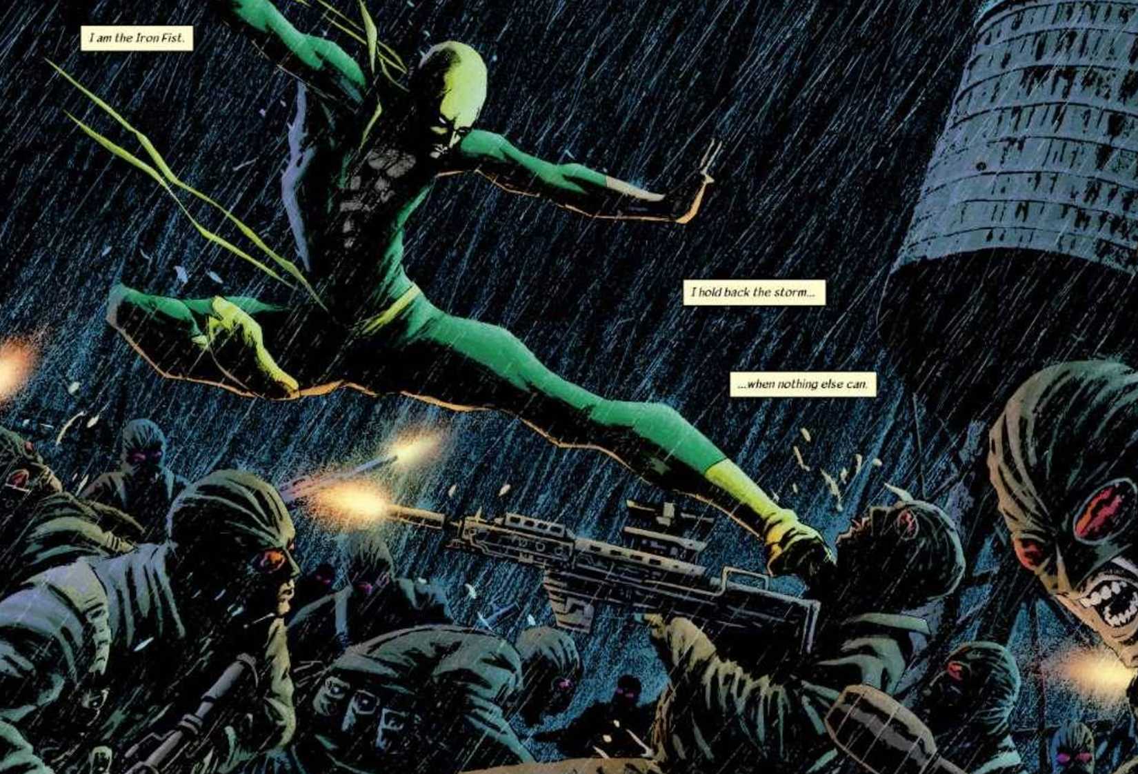 iron fist fighting on the new york streets