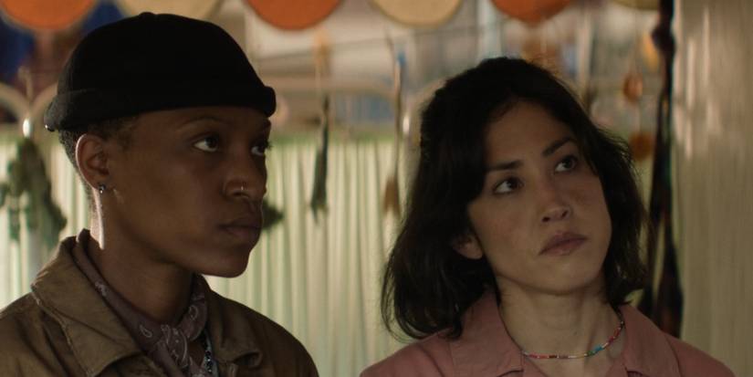 jackie and crystal looking at xavier in paradise season 2