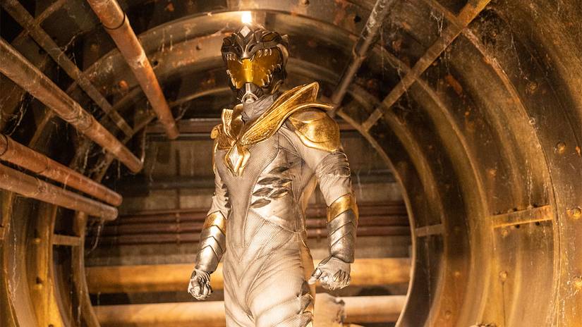 Jason David Frank as the White Dragon in Legend of the White Dragon