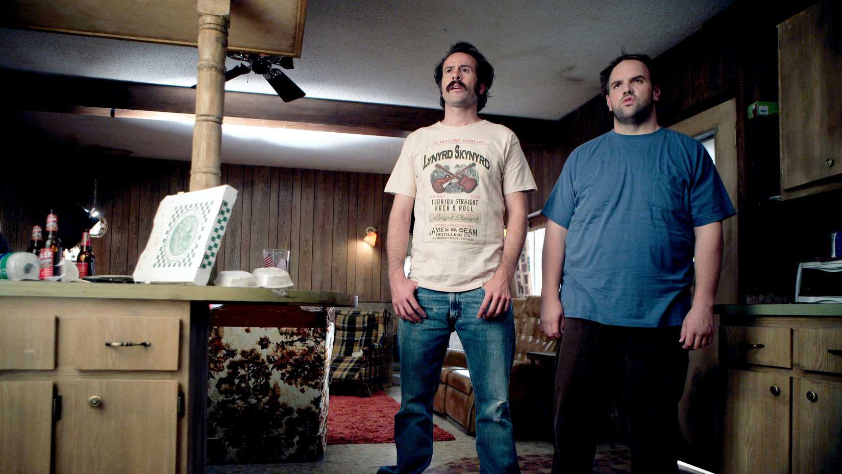 Jason Lee e Ethan Suplee como Earl e Randy Hickey em My Name Is Earl