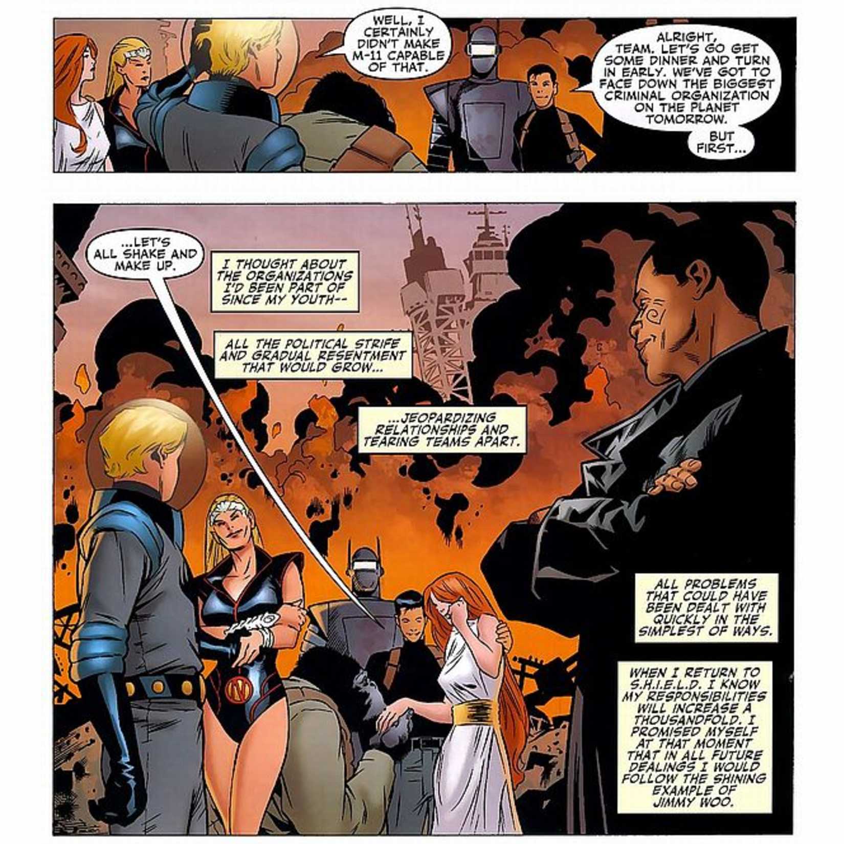 Top 10 Greatest Team Leaders in Marvel History 6 JIMMY WOO BEING A GREAT LEADER TO THE AGENTS OF ATLAS