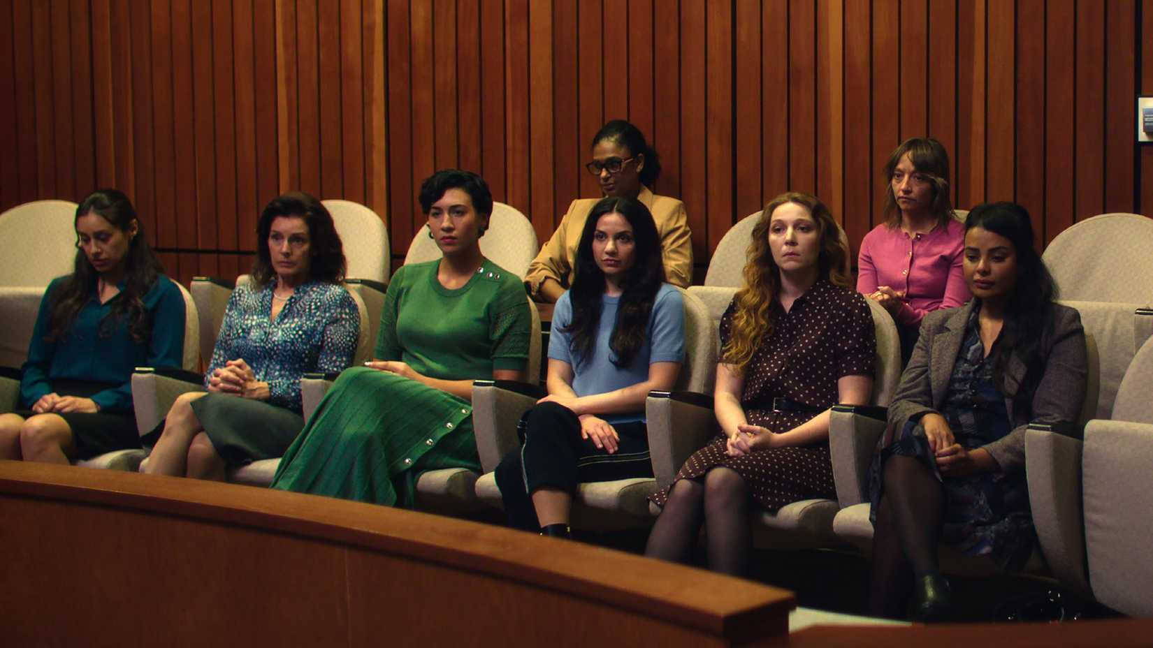 10 Biggest Changes Netflix’s Vladimir Makes To Julia May Jonas’ Book 4 John's victims sit in the Title IX hearing in Vladimir episode 7