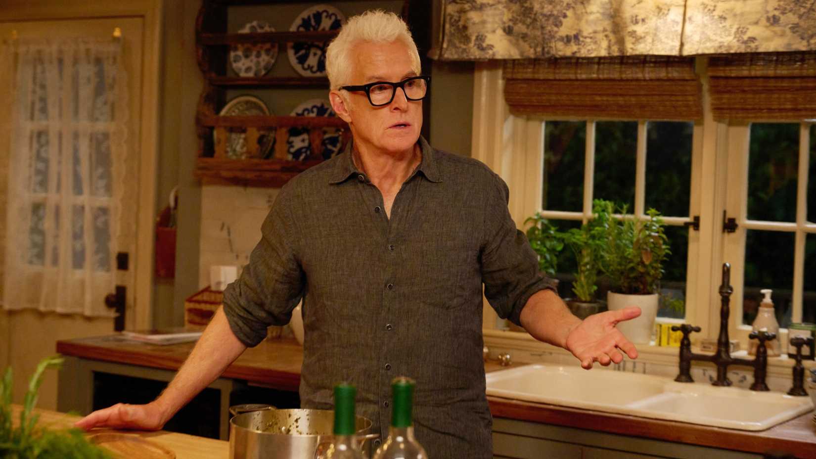 John Slattery in a kitchen in Vladimir