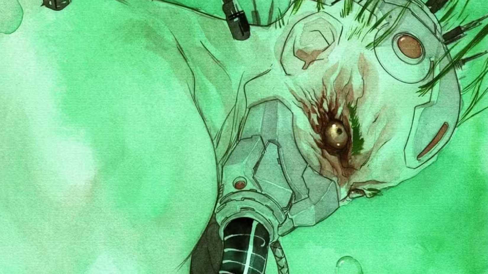 joker's new design, floating in a tank