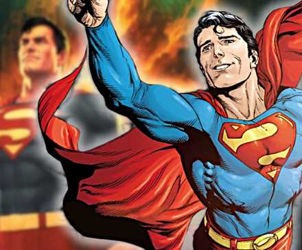 Superman Officially Claims New Codename & Costume in Historical Lore Upheaval 1 Superman with blurred background of Krypton exploding