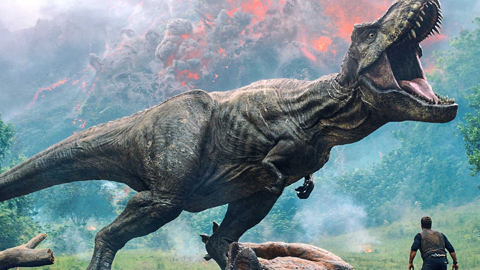 The T-Rex roars in Jurassic World Fallen Kingdom