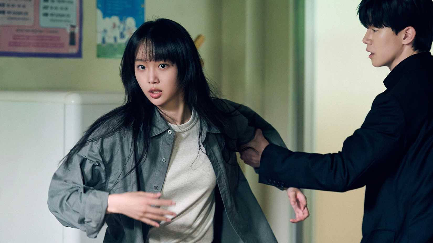 12 Upcoming K-Dramas You Cannot Miss 7 A man grabbing a woman by her arm in the 2026 K-drama Teach You a Lesson.
