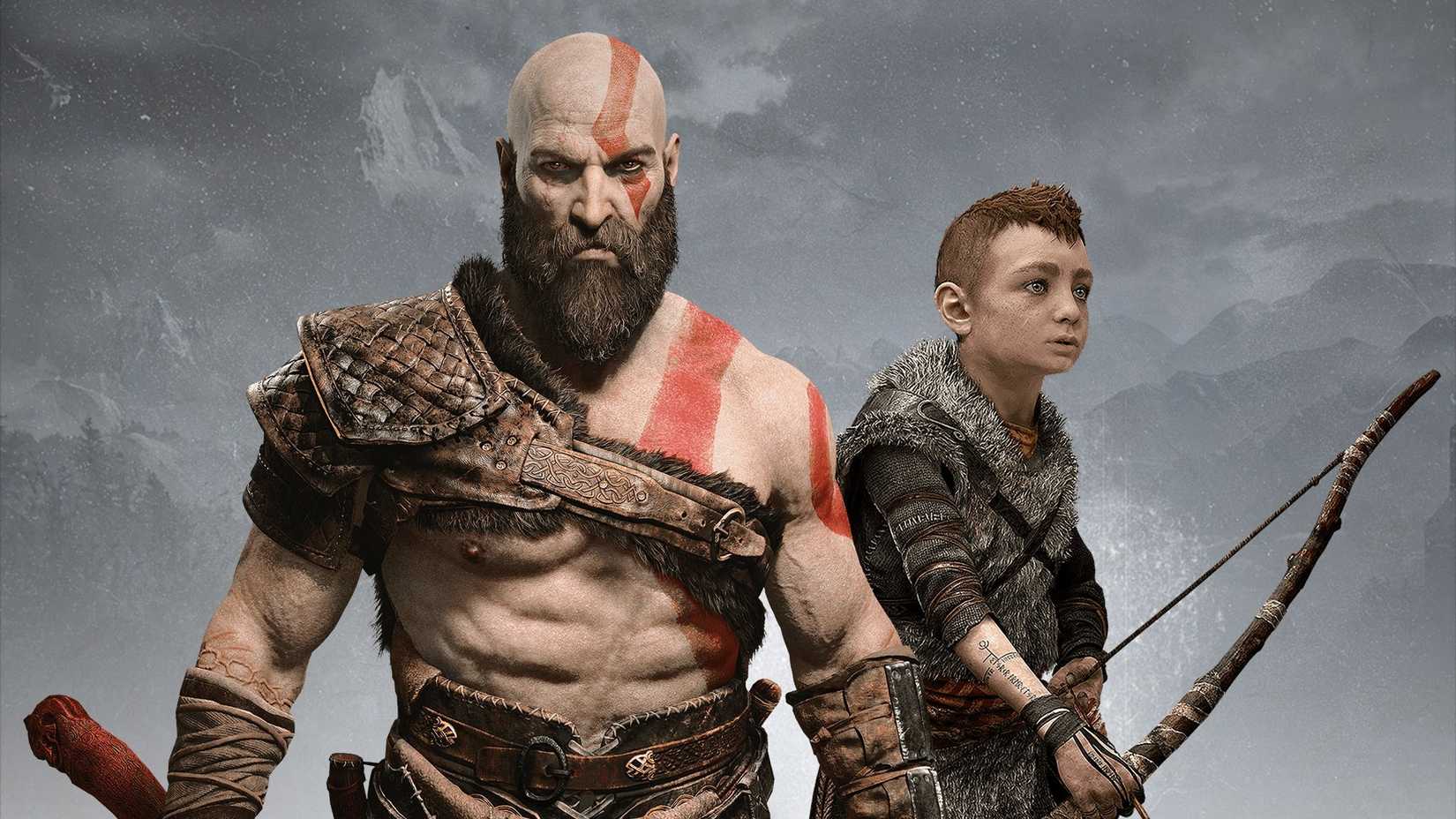 Kratos e Atreus em momento de tensão na série
