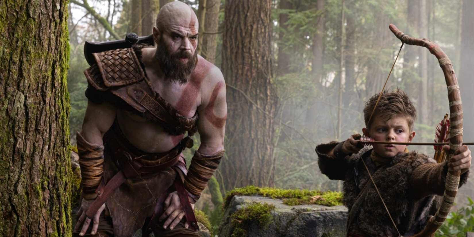 Kratos e Atreus na série God of War