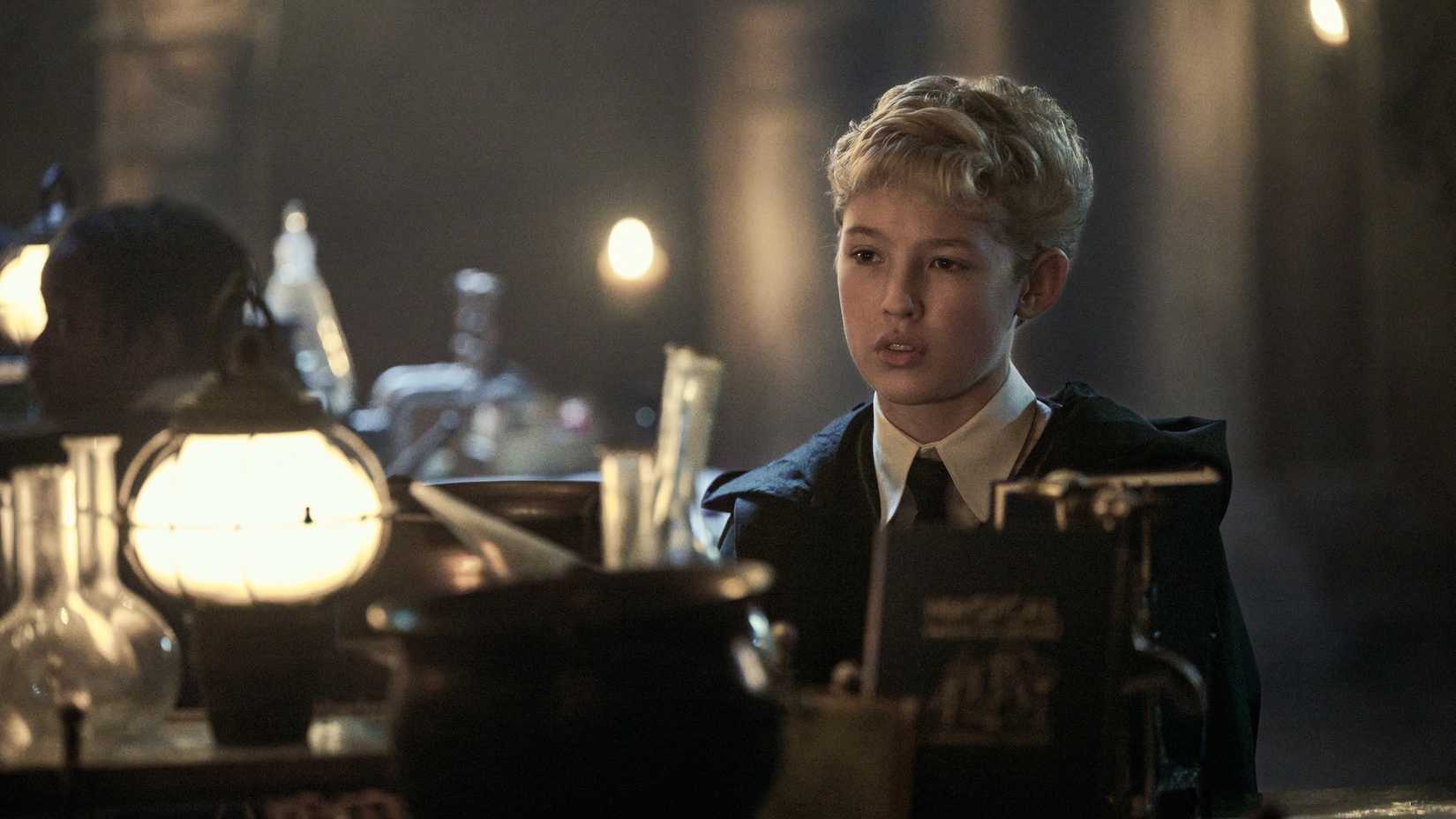 Cast, Trailer, Updates & Everything We Know 10 Lox Pratt as Draco Malfoy in class in Harry Potter and the Philosopher's Stone