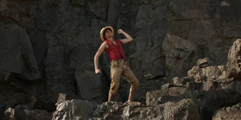 Luffy executa a dança Nika na segunda temporada de One Piece.
