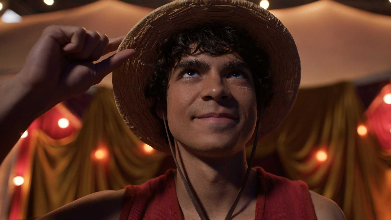Joe Manganiello's New 8-Part Fantasy Series Is Dungeons & Dragons Brought To Life 1 Luffy tipping his hat to Gold Roger's platform in One Piece season 2