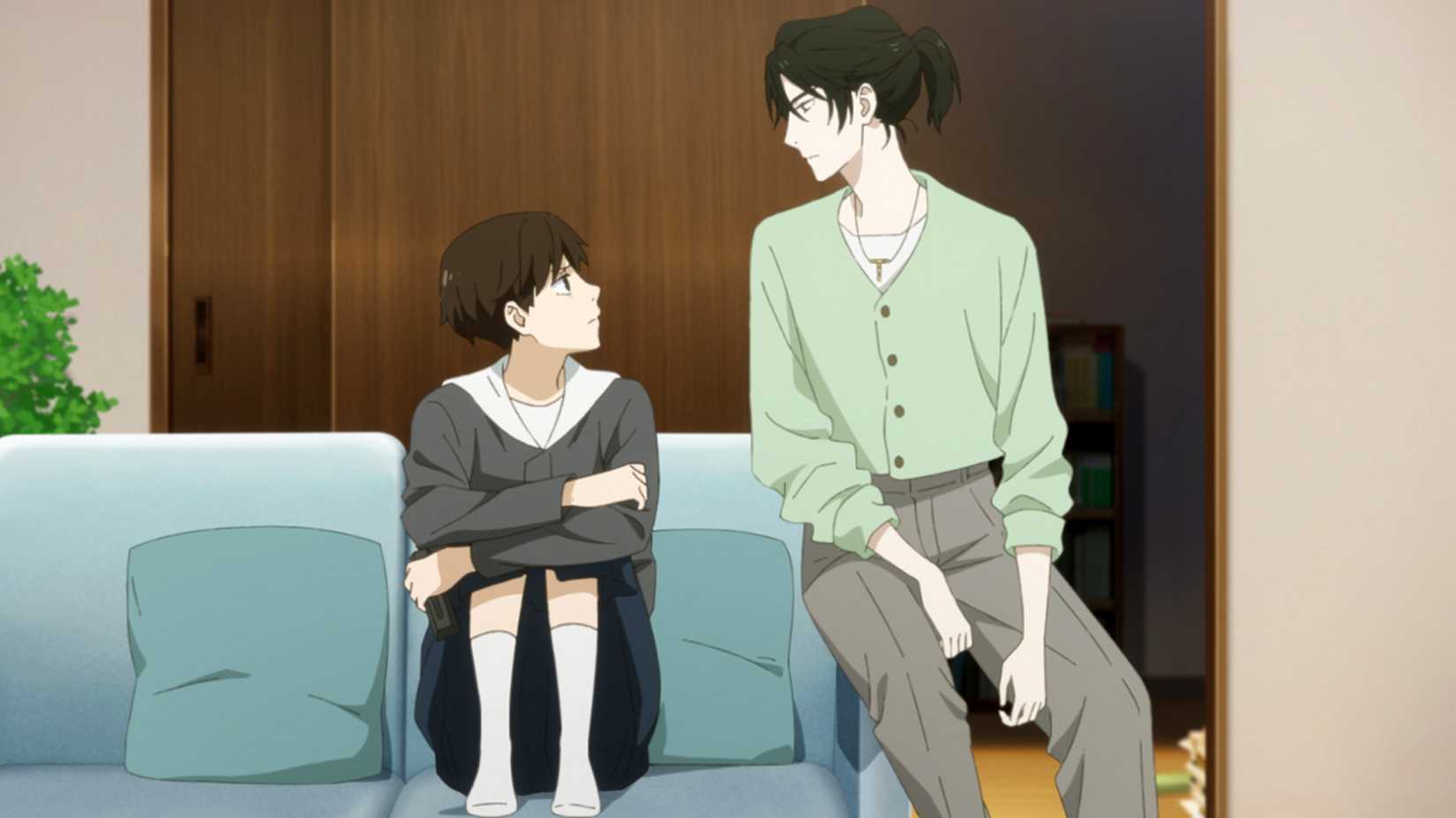Makio sits with Asa in Journal with Witch