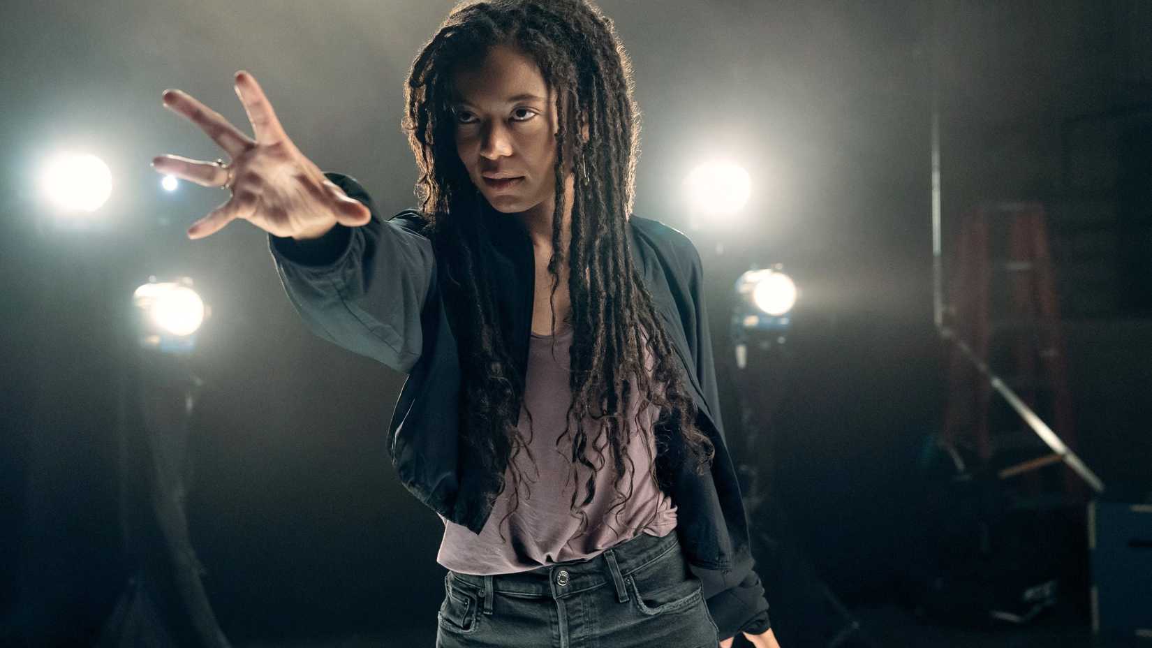 Marie Moreau (Jaz Sinclair) with her hand stretched out in Gen V season 2