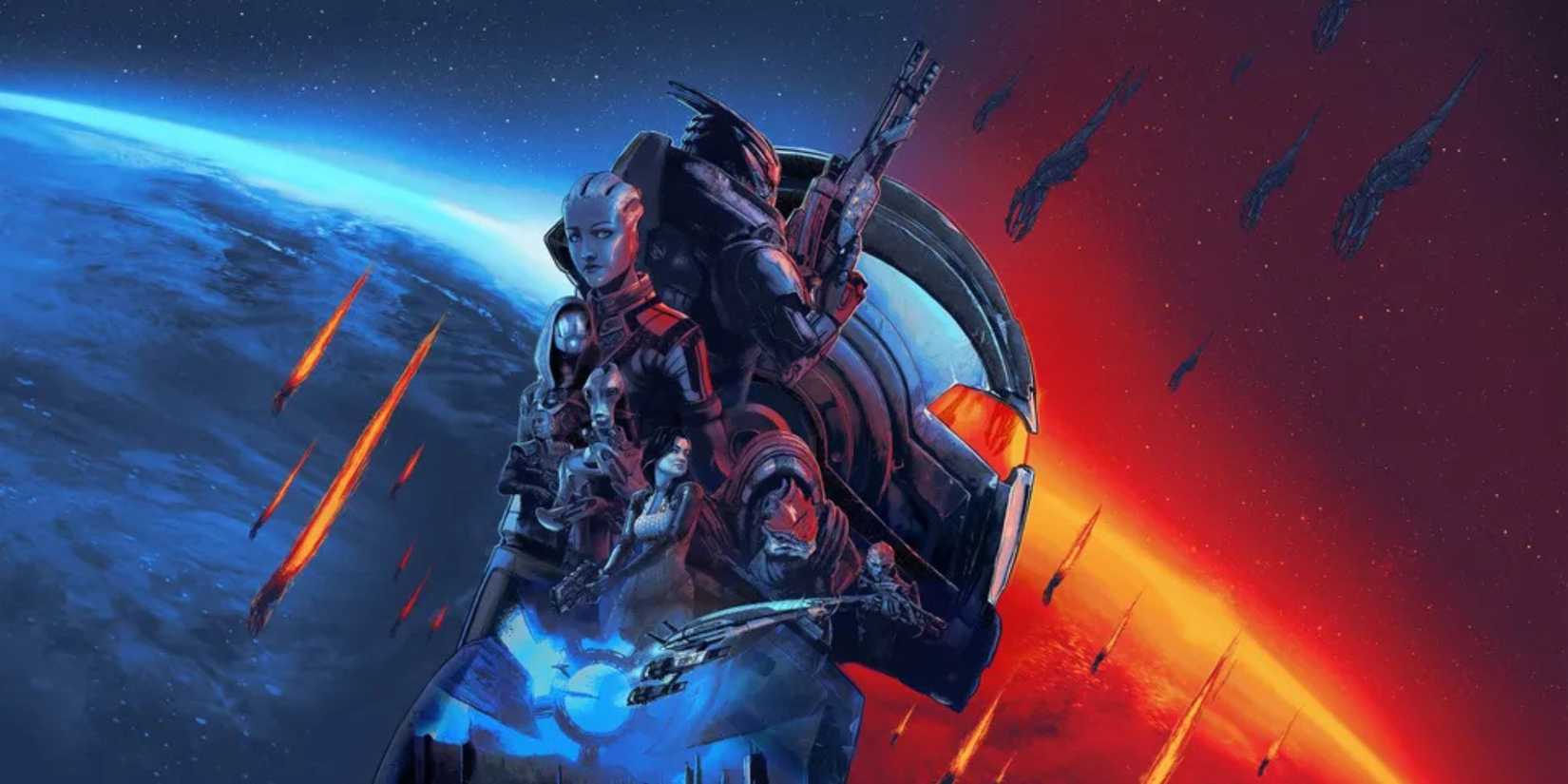 The main art from the Mass Effect legendary edition