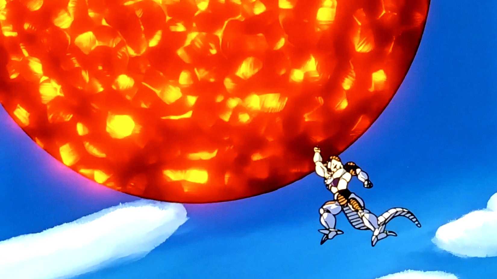 Mecha Frieza performs a Super Nova in Dragon Ball Z