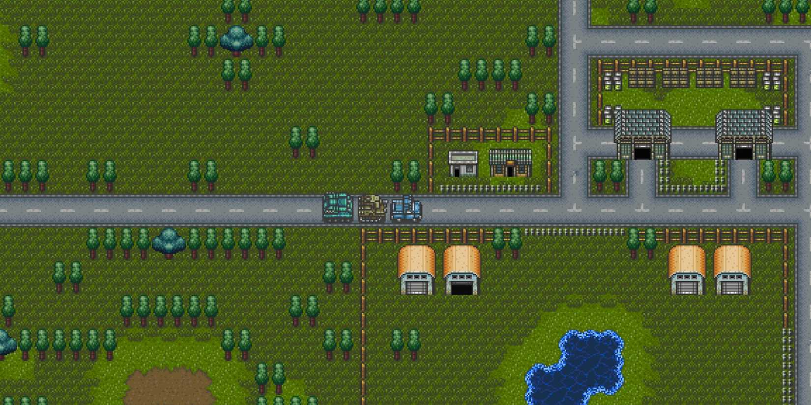 Tanks explore a town in Metal Hunter.