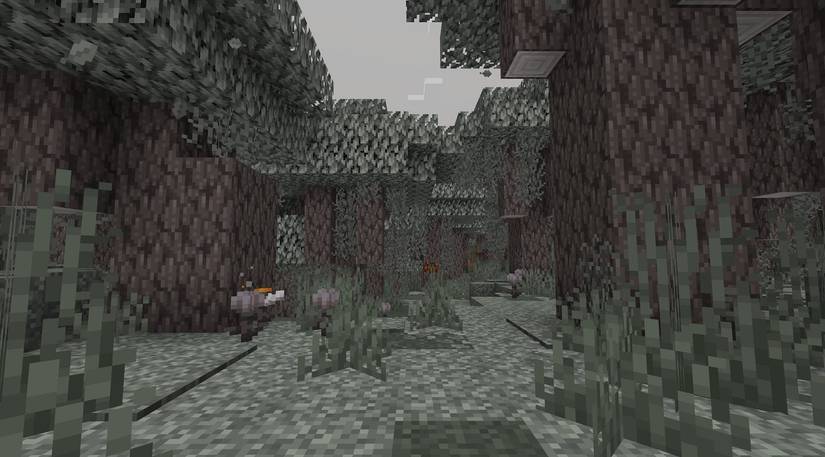 Minecraft gray pale garden biome