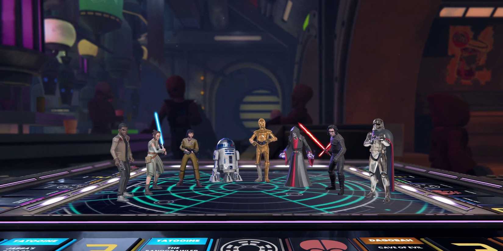 A squad of characters in Monopoly Star Wars