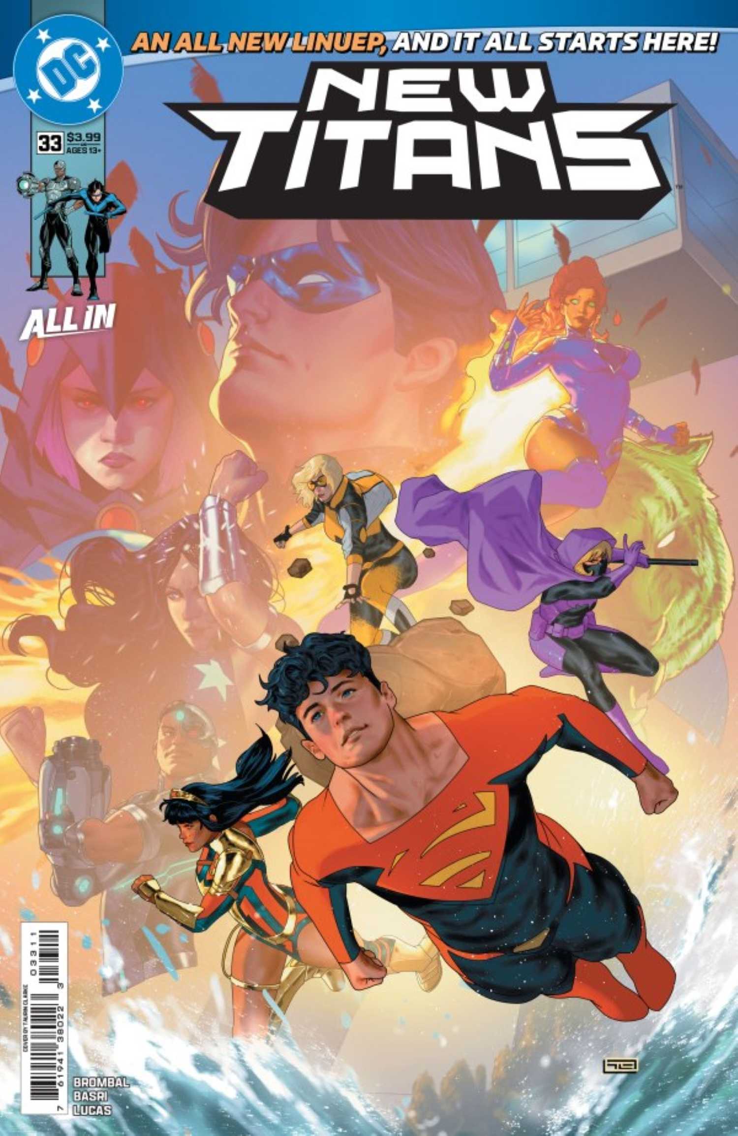 DC Unveils New Version of Teen Titans for Superman's New Appearance. All Members Explained 1 New Titans #33 main cover