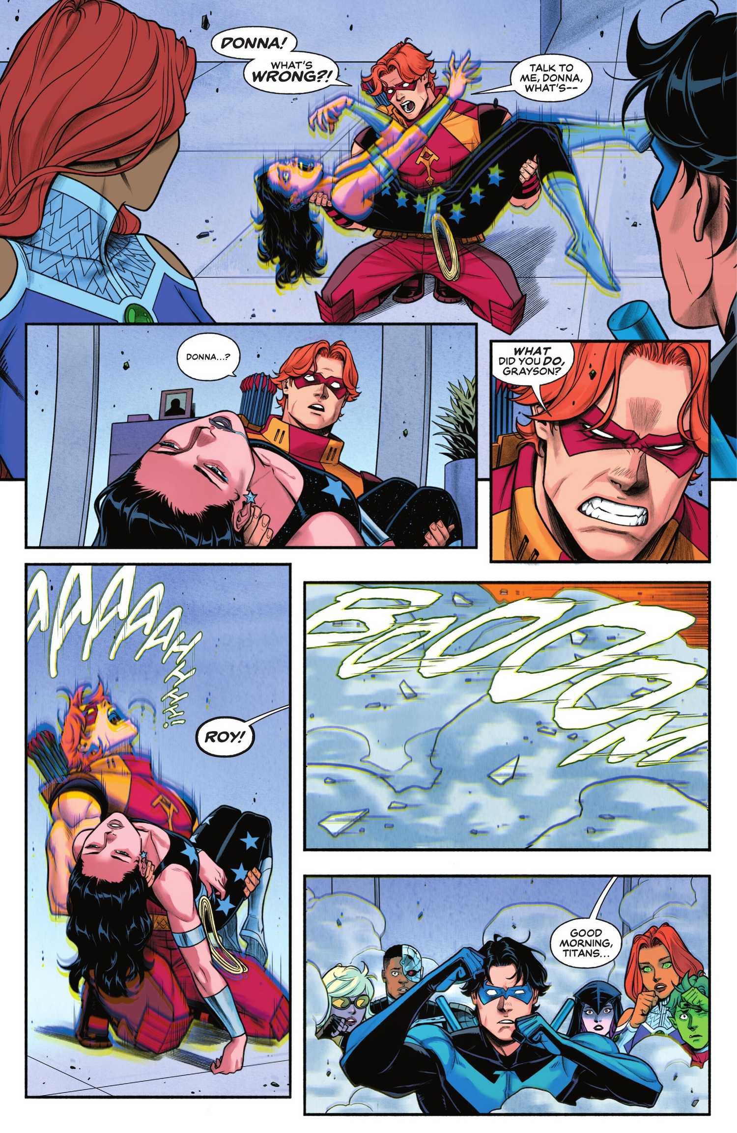 New titans #33 new team roster nightwing