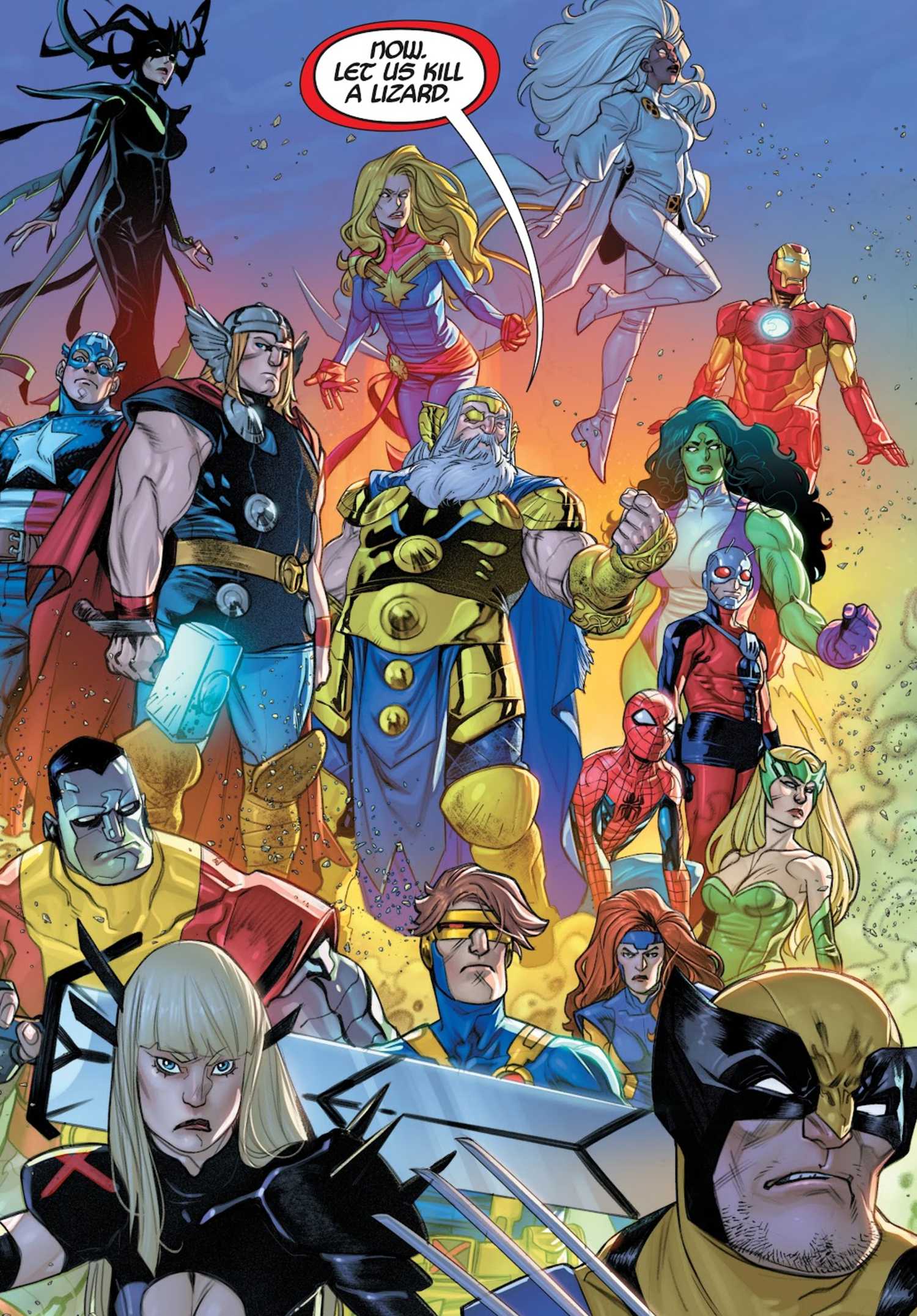 odin assembles avengers and x-men 2
