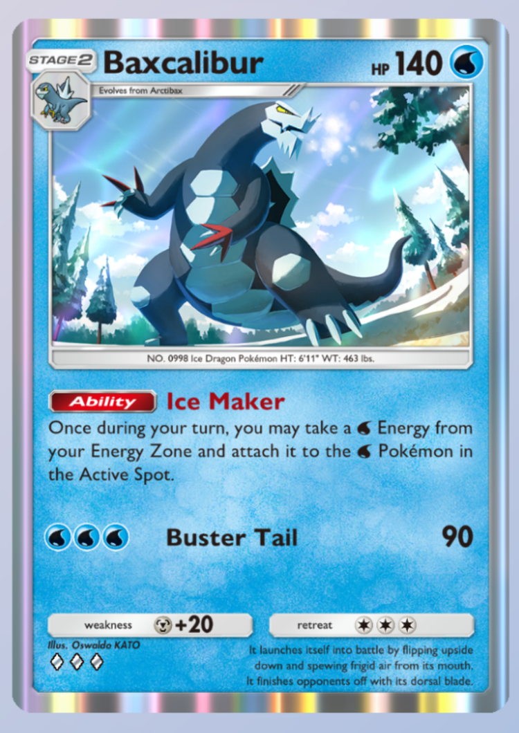 10 Best Cards In Paldean Wonders 8 Pocket TCG Baxcalibur