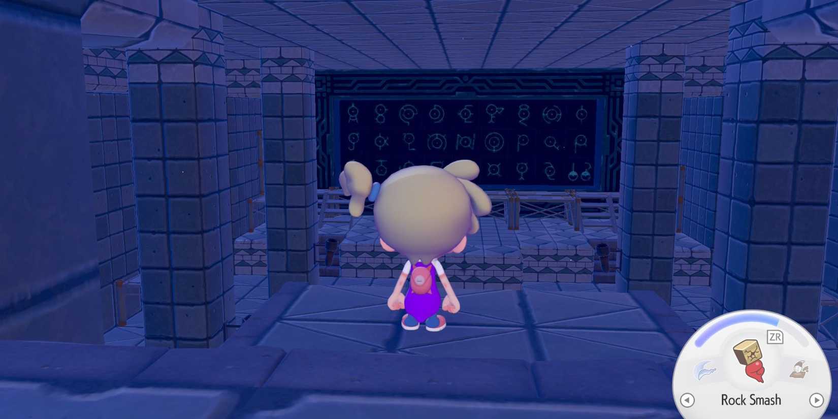 10 Coolest Things To Build 8 Pokemon Pokopia player in the entrance to the Mysterious Mural