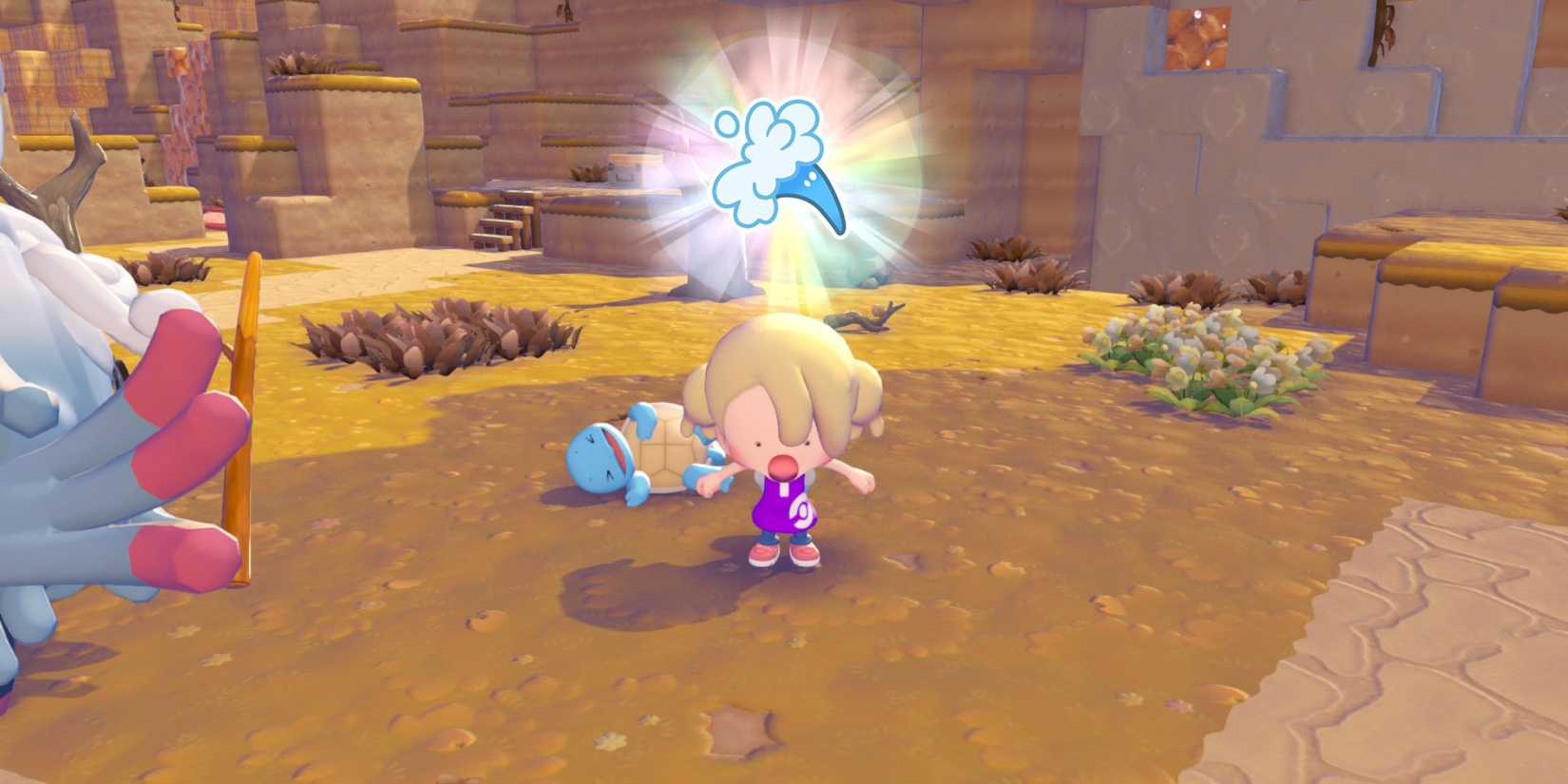 Pokemon Pokopia water gun transformation