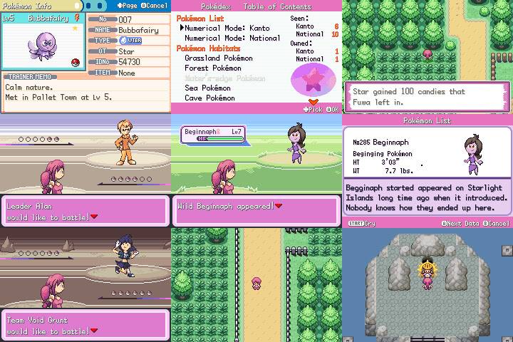 Pokemon Stellar Images Collage