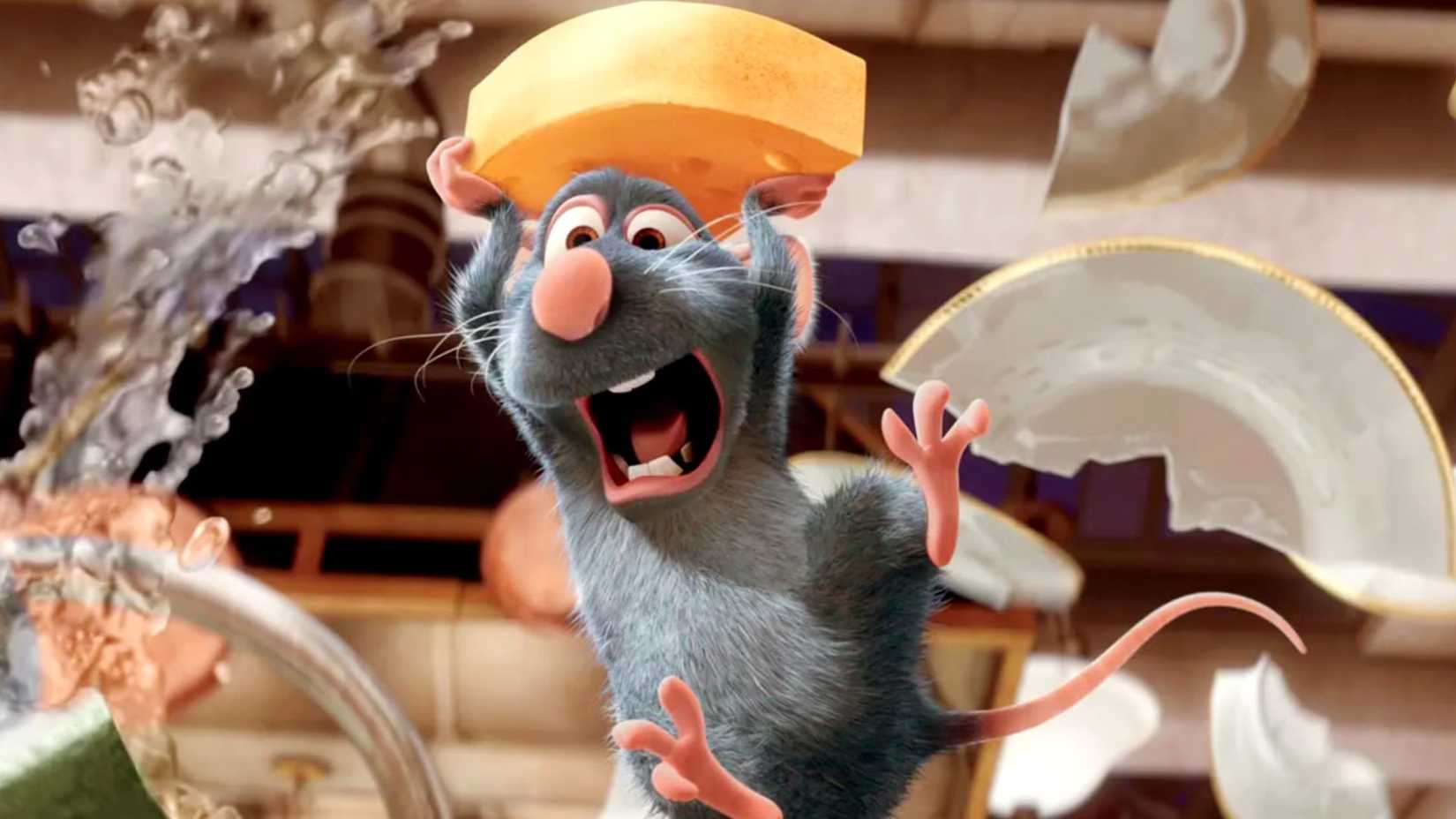 Remy em cena de Ratatouille