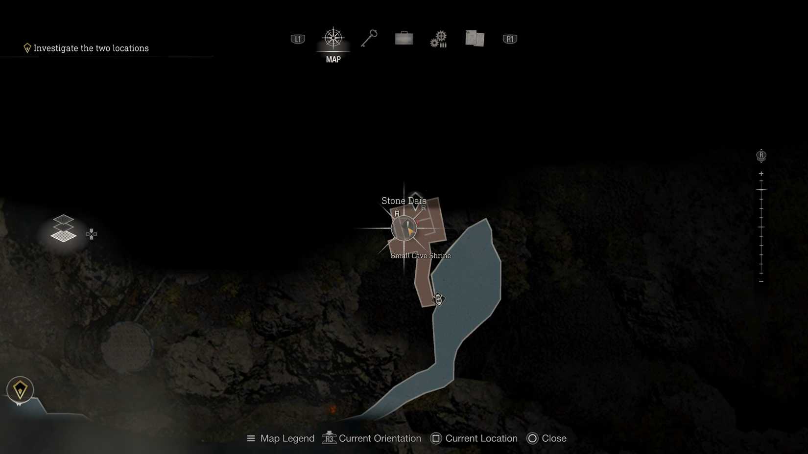 Resident Evil 4 Cave Lake Map Smal Map