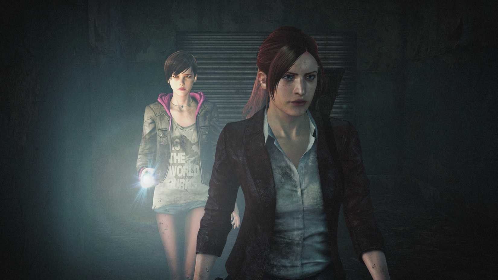 Resident Evil Revelations 2 Dark Hallway with Claire
