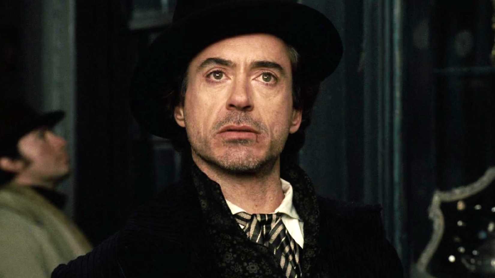 Holmes (Robert Downey Jr.) looks a little fazed in Sherlock Holmes