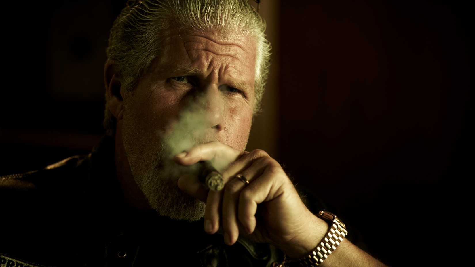 ron perlman and clay morrow in sons of anarchy