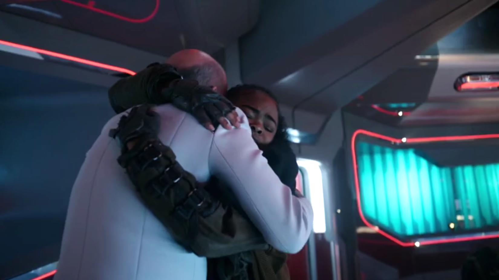 sam hugs doctor