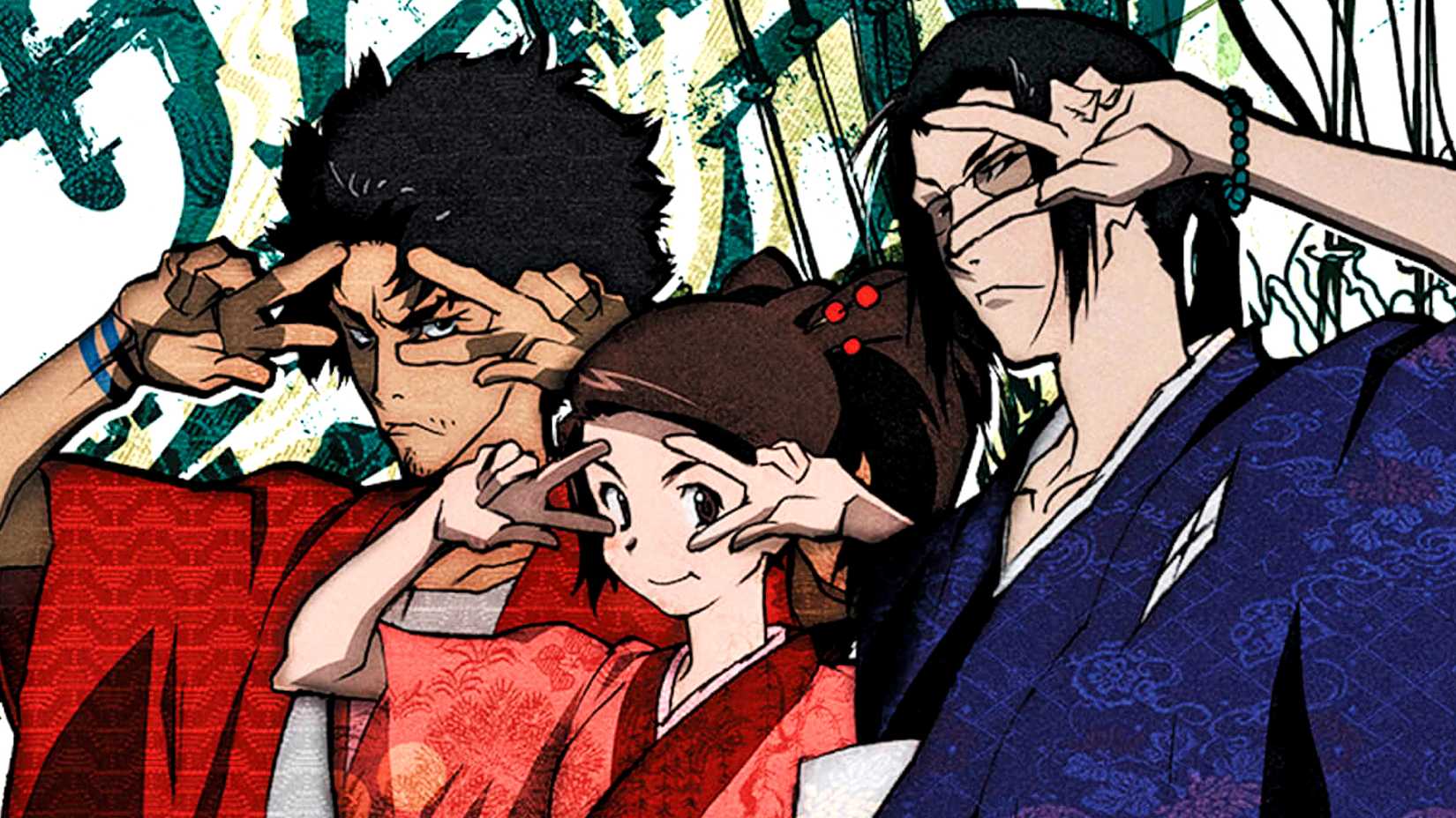 Samurai Champloo's main characters pull a gesture with their hands