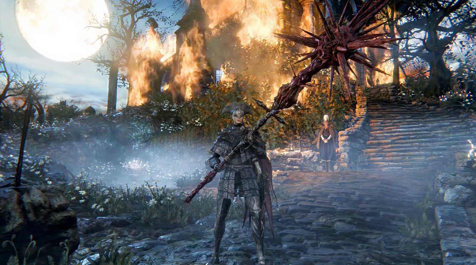 Image shows the PC remaster mod for Bloodborne