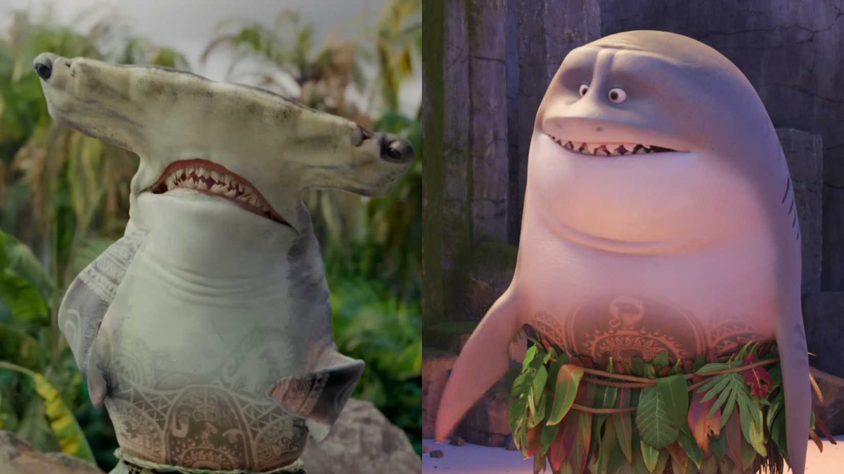 How Every Moana Character Looks In Live-Action vs Animation So Far