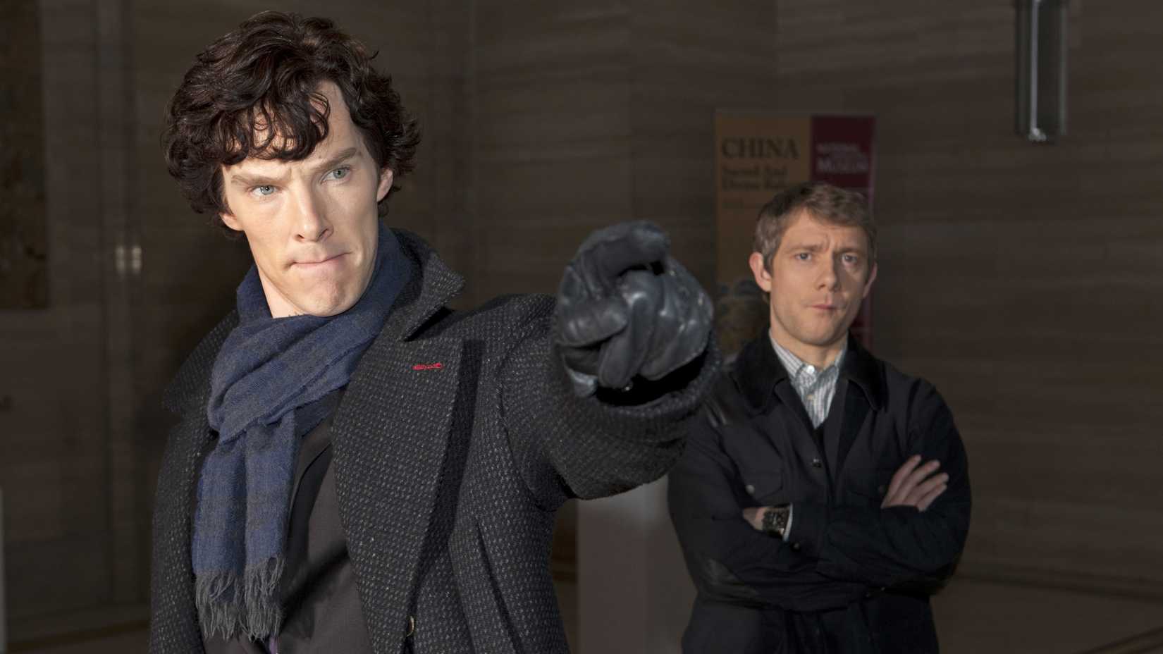 Sherlock and John Watson in BBC's Sherlock TV show
