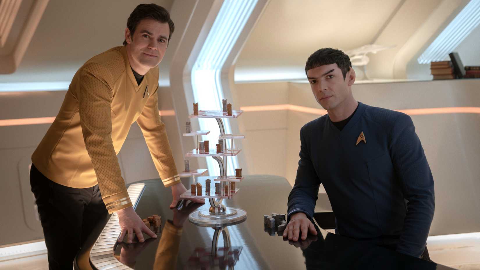 Strange New Worlds Ending Will Mark The End Of An Era 1 Kirk and Spock with 3D chess