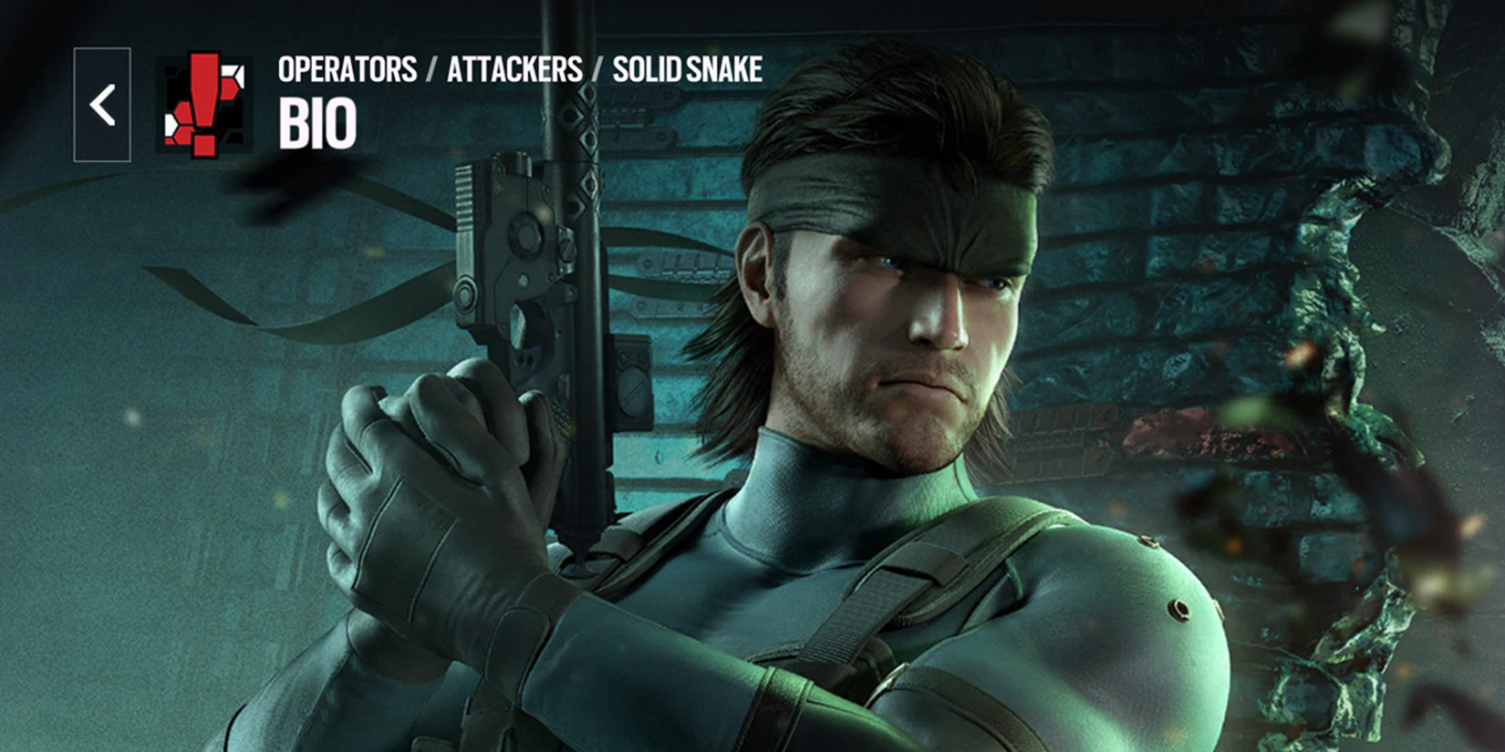 Solid Snake Operator Bio page