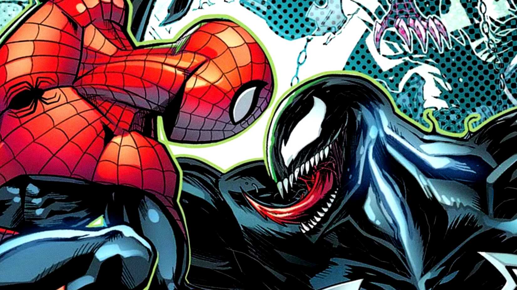 Spider-Man fights Venom in Marvel Comics cover