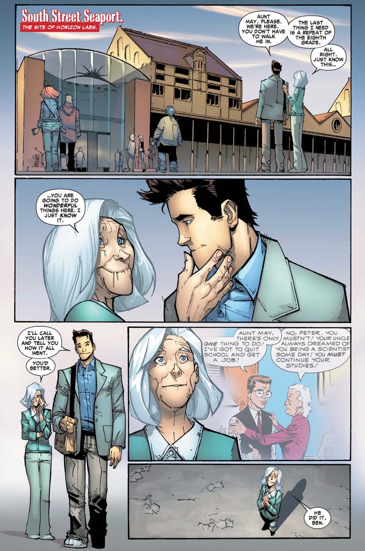 spider-man peter parker scientist job horizon labs
