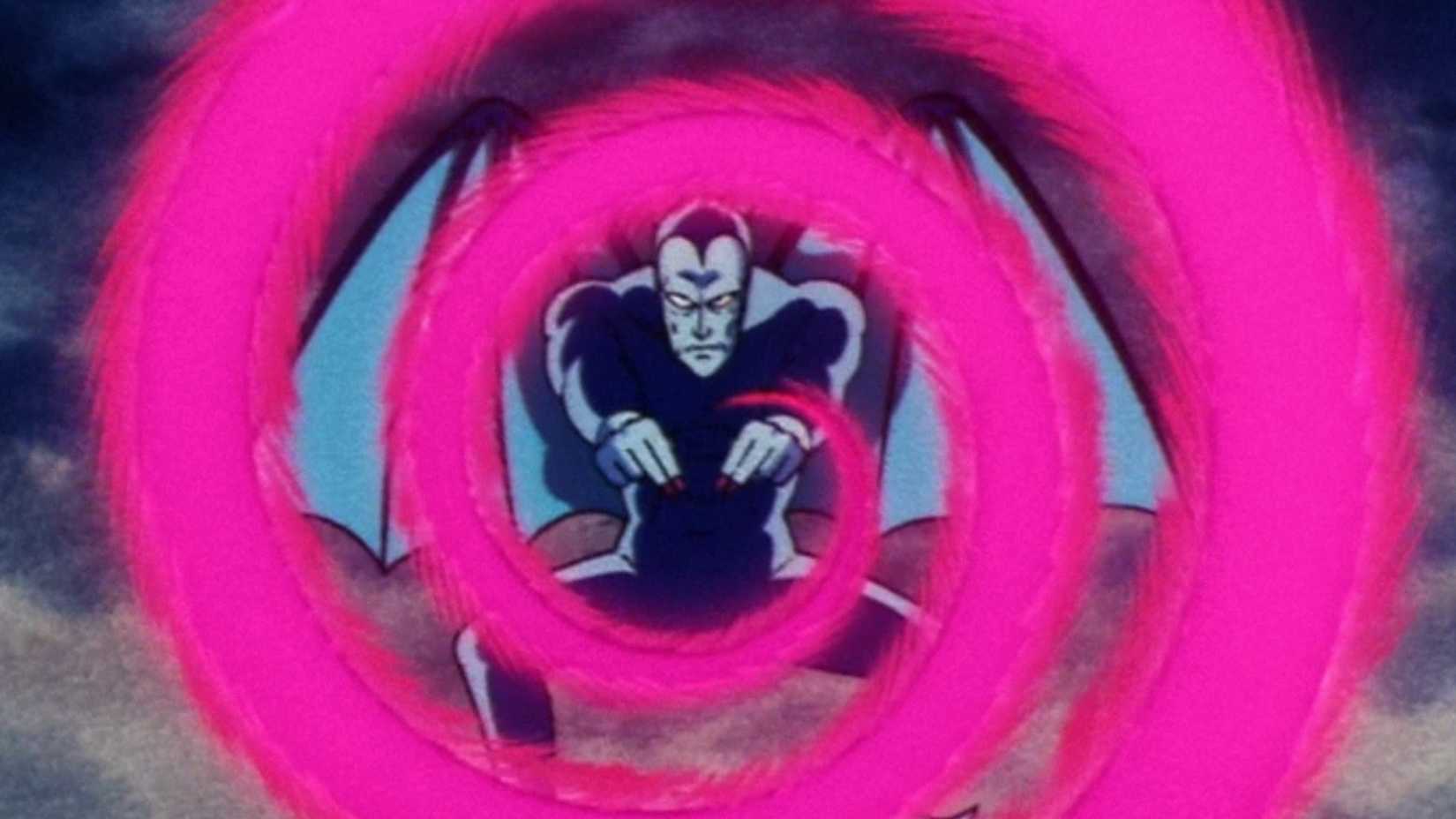 Spike the Devilman performs a Devilmite Beam in Dragon Ball