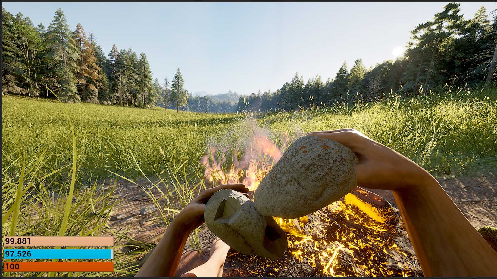 Image shows gameplay from Paleolith